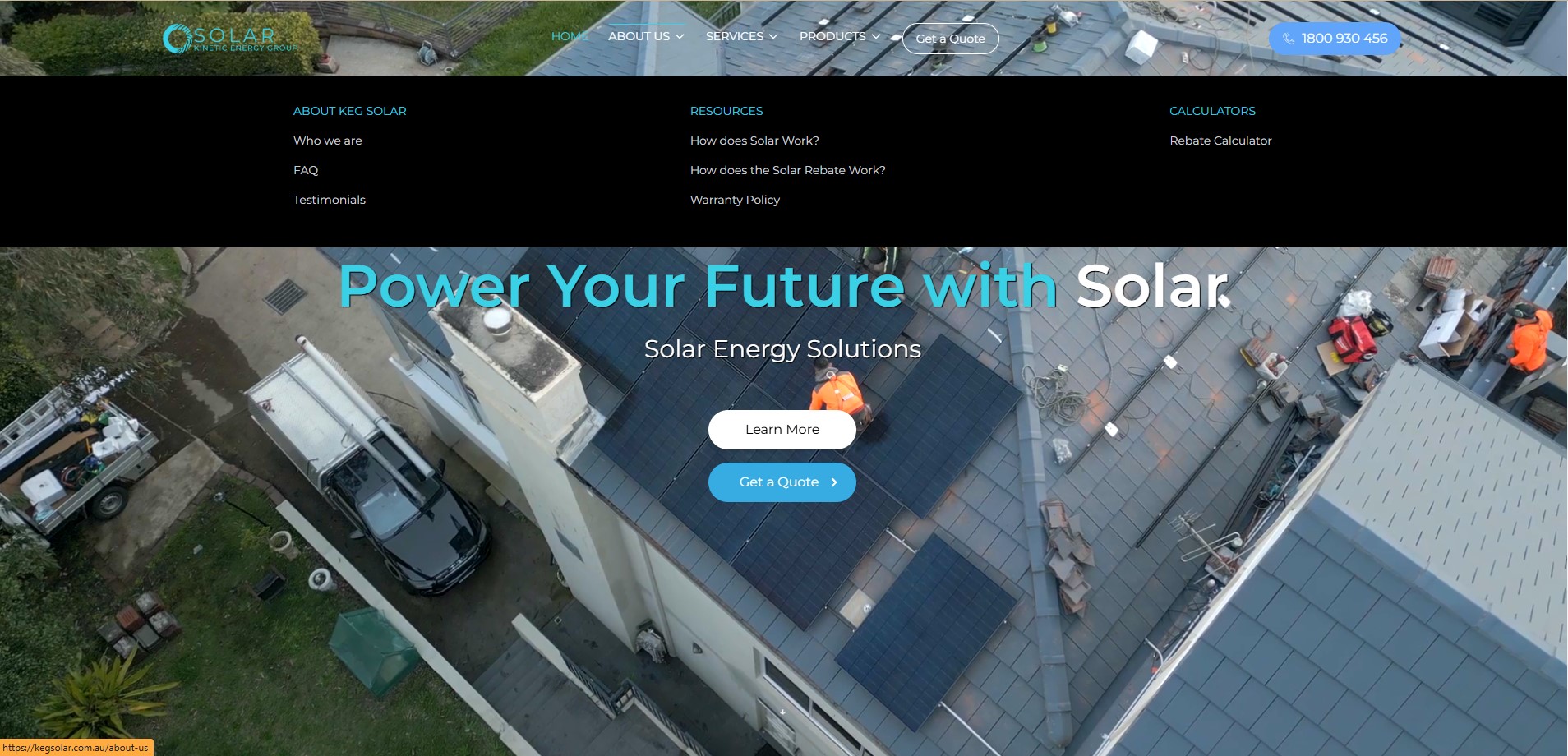 Keg Solar Website